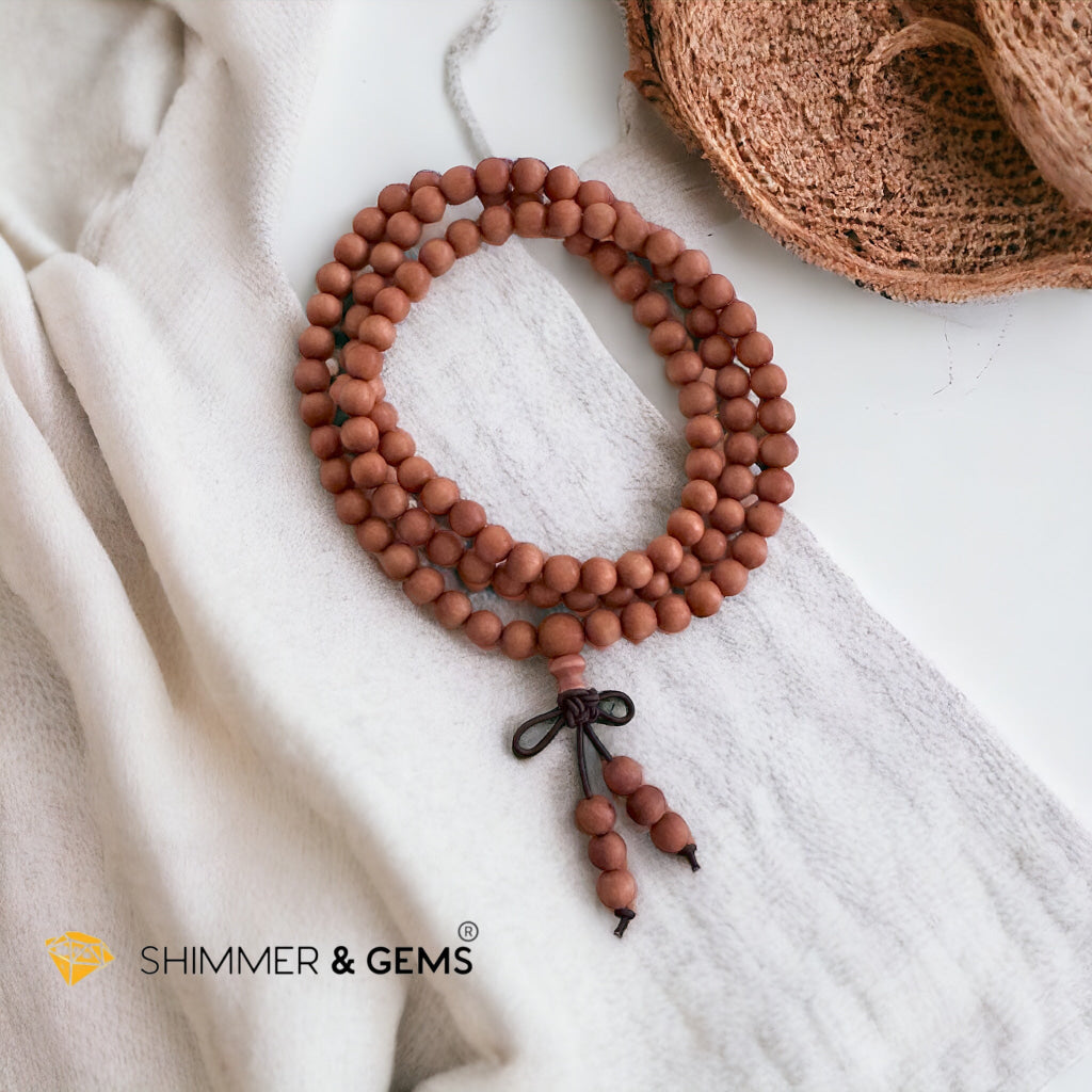 Sandalwood 108 Mala Prayer Meditation Beads (Australia)