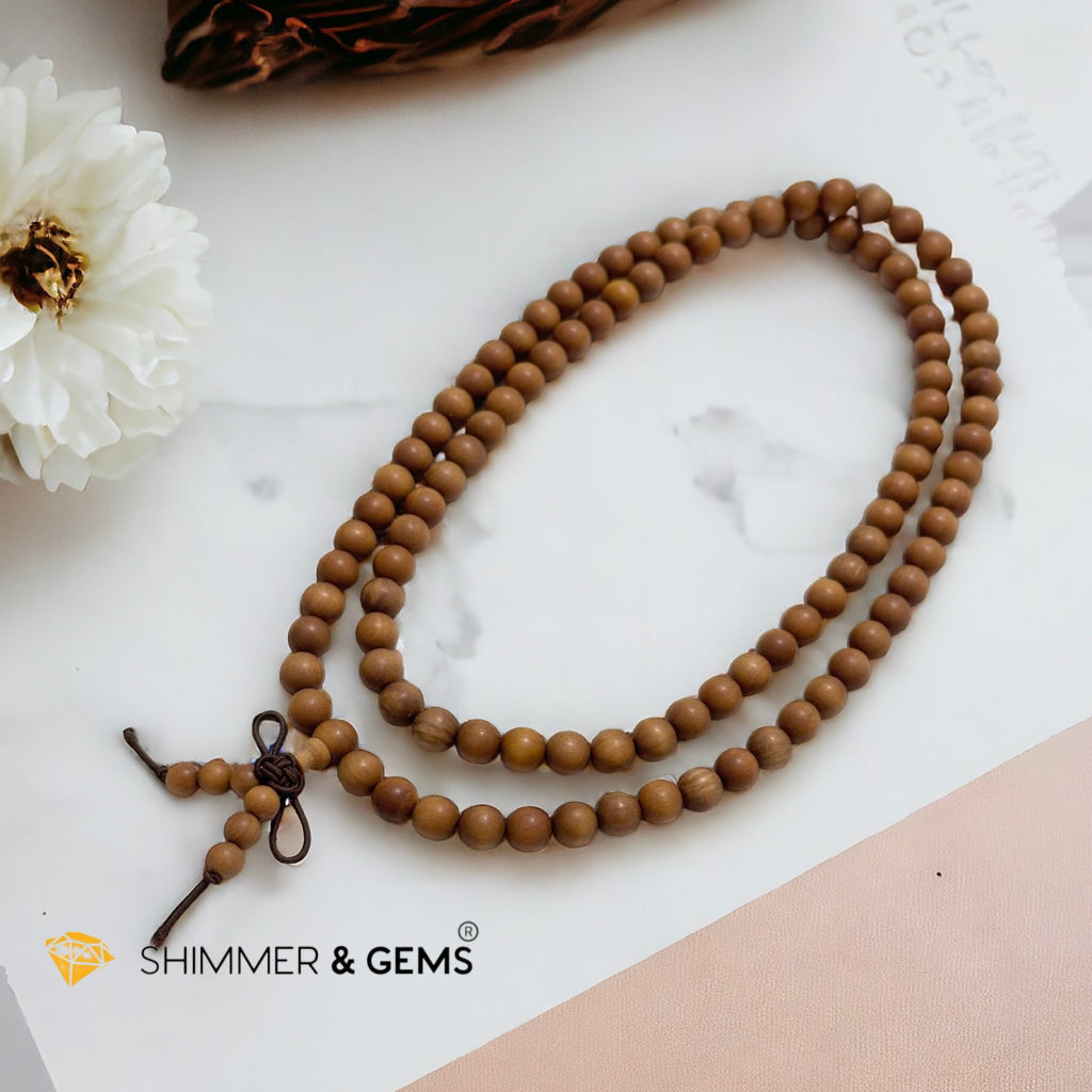 Sandalwood 108 Mala Prayer Meditation Beads (Australia)