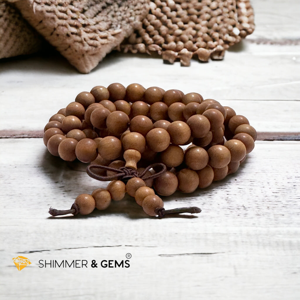 Sandalwood 108 Mala Prayer Meditation Beads (Australia)