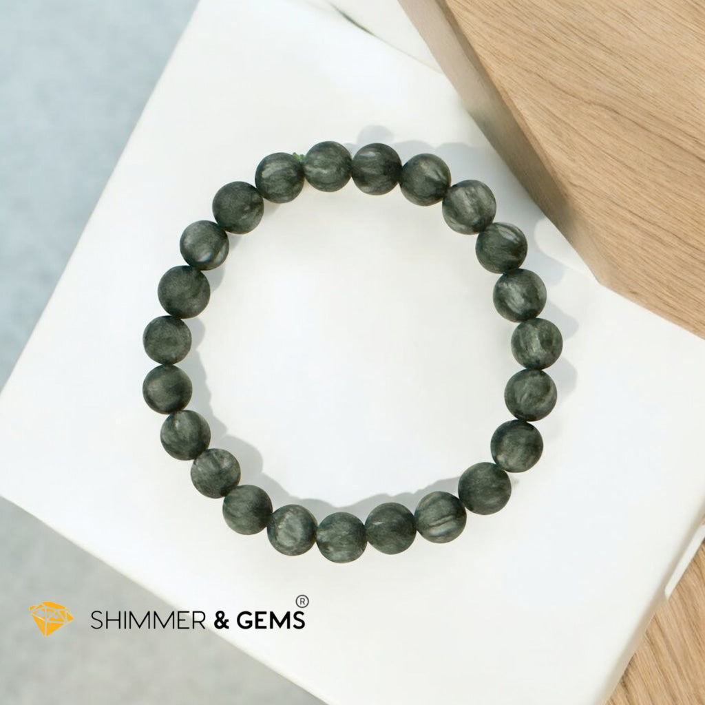Seraphinite Bracelet AAA grade 8mm (Cancer Prevention)Premium