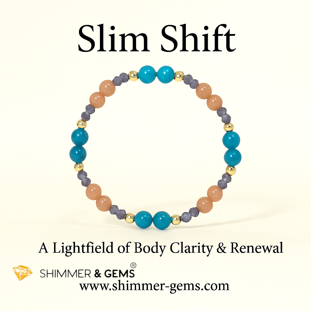 Slim Shift Bracelet (Weight-Loss Lightfield) Apatite, Sunstone, Iolite by Audrey