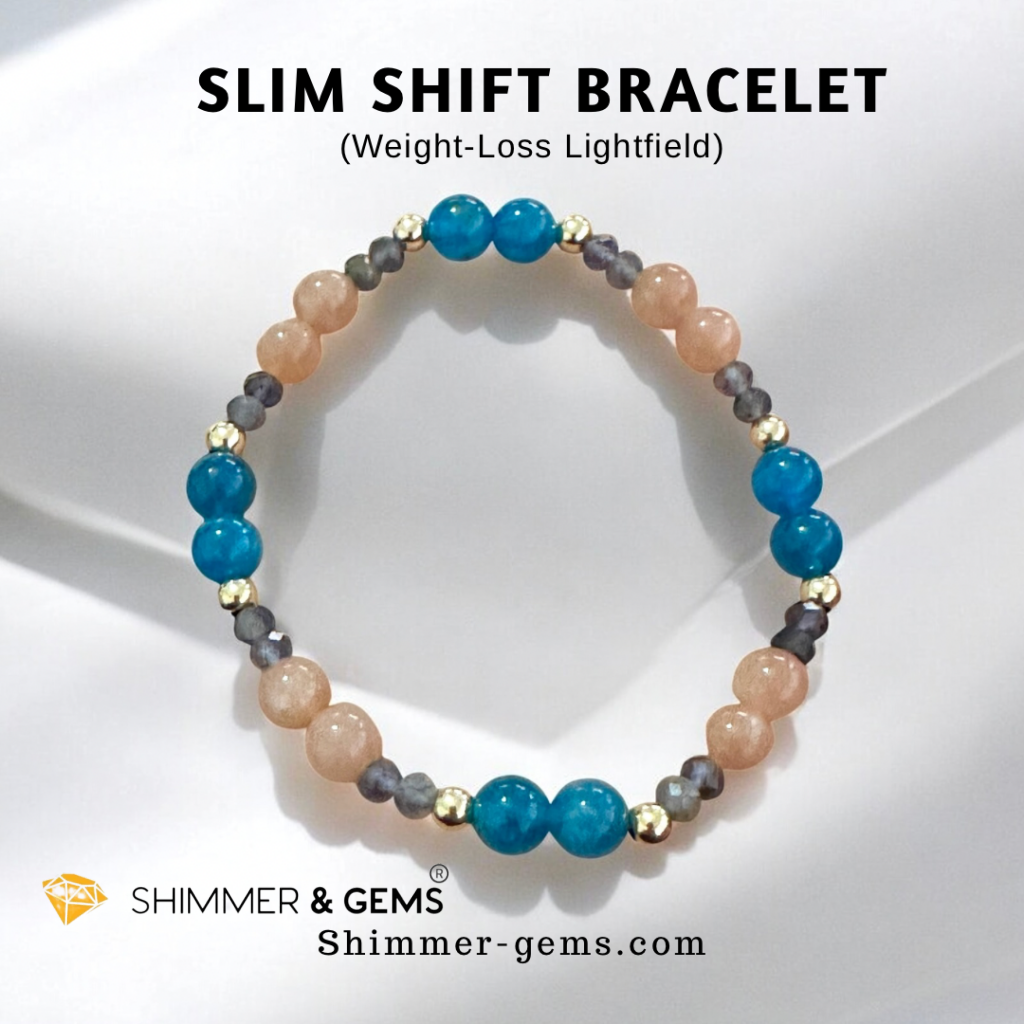 Slim Shift Bracelet (Weight-Loss Lightfield) Apatite, Sunstone, Iolite by Audrey
