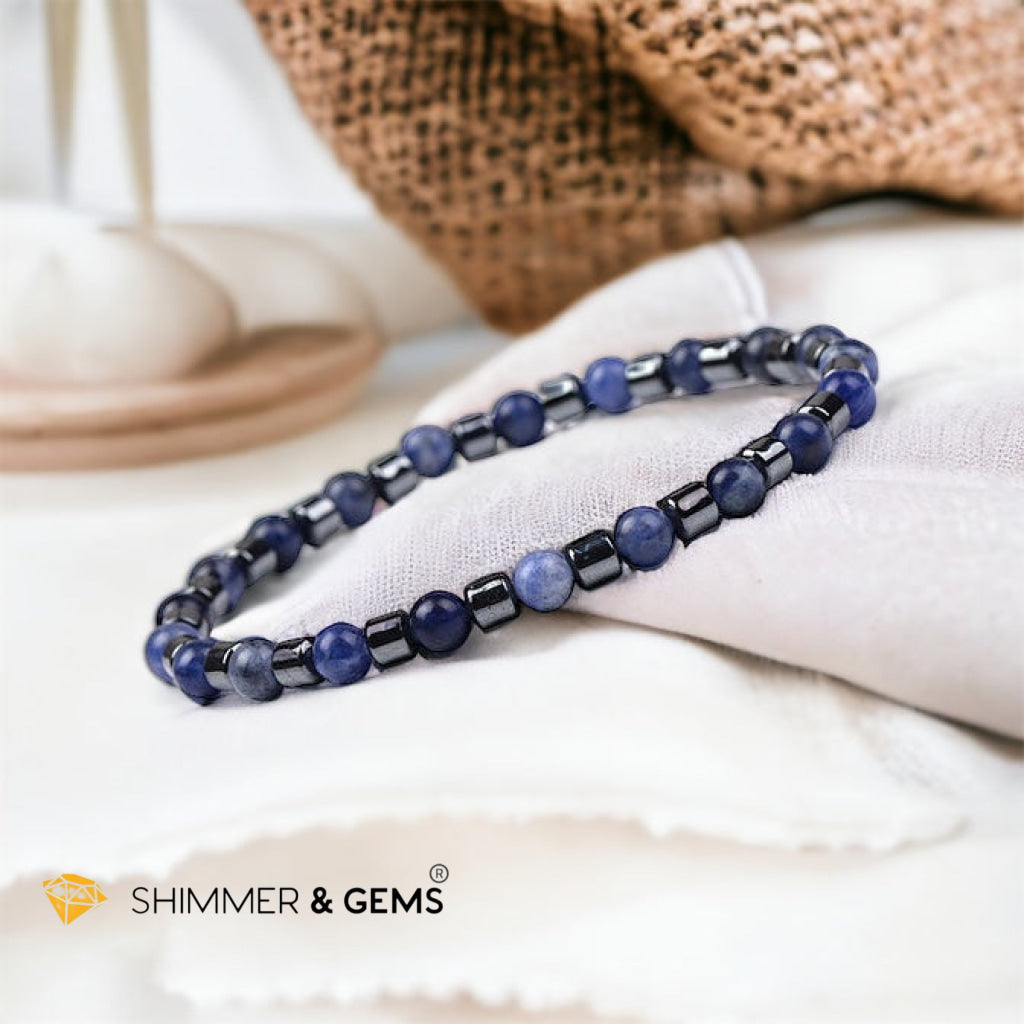 Sodalite & Hematite Bracelet (Men & Women)