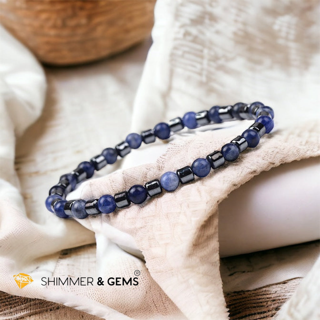 Sodalite & Hematite Bracelet (Men & Women)