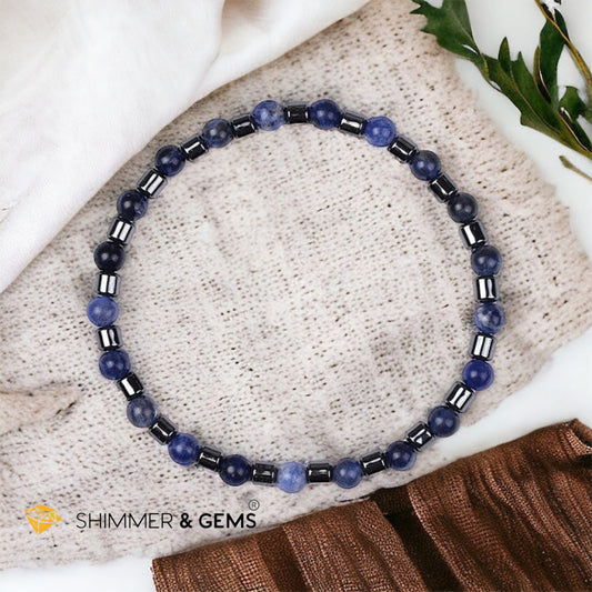 Sodalite & Hematite Bracelet (Men & Women)