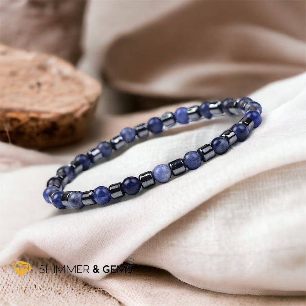 Sodalite & Hematite Bracelet (Men & Women)