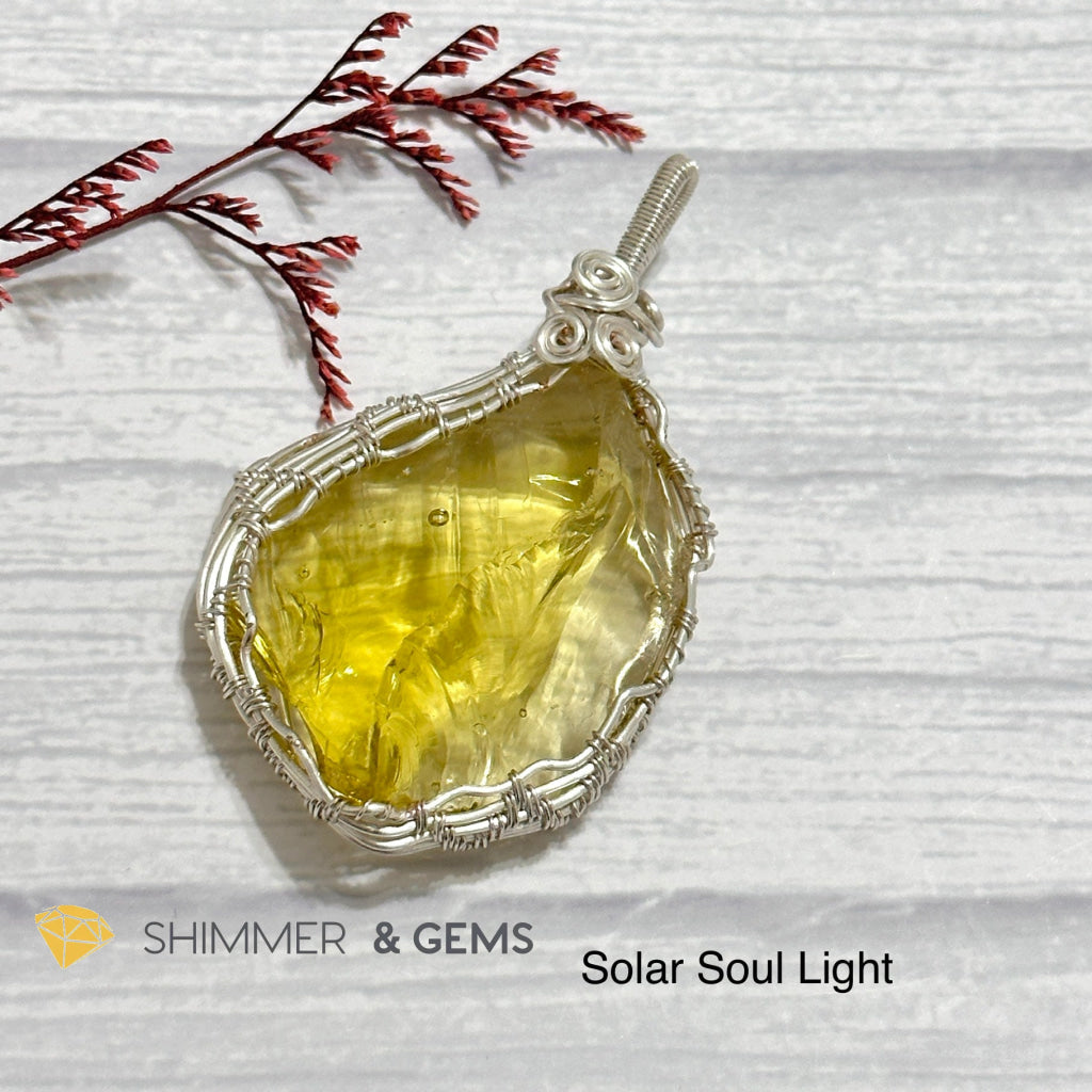 Solar Soul Light Andara Pendant Wire Wrapped