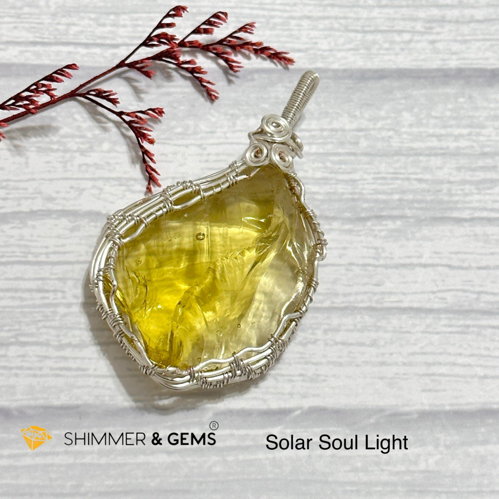 Solar Soul Light Andara Pendant Wire Wrapped