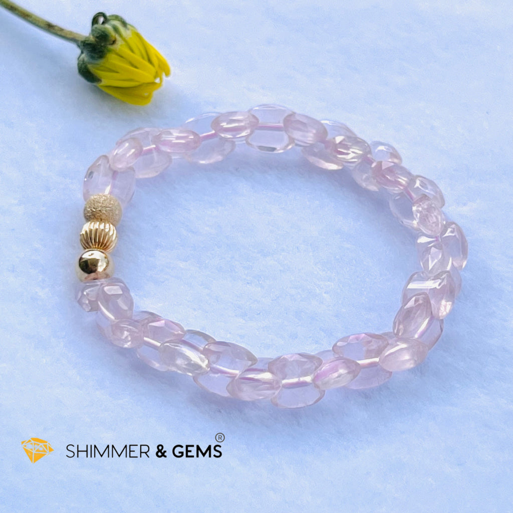 Soulmate Bracelet (Rose Quartz With 14J Gold Filled Beads) Bracelets