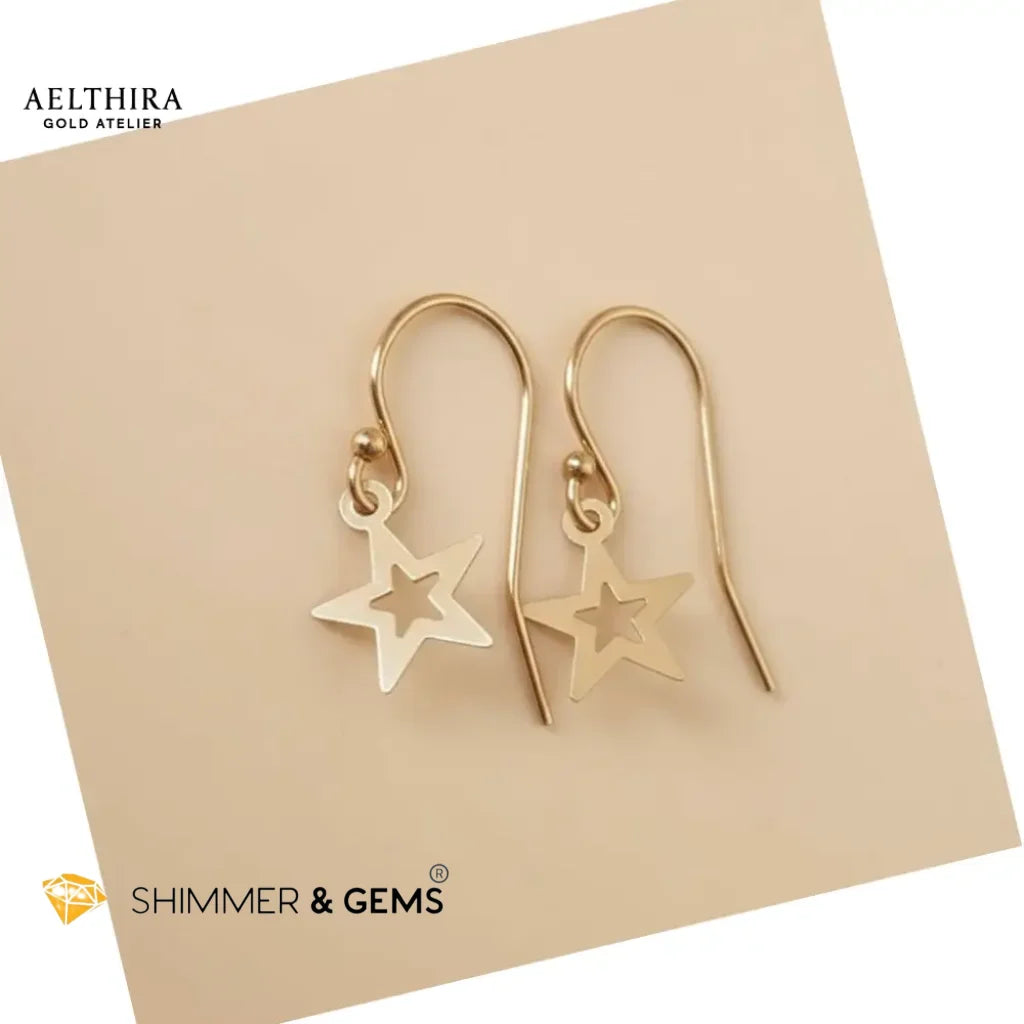 Star Ear Hooks 14K Gold Filled Earrings Per Pair Earrings