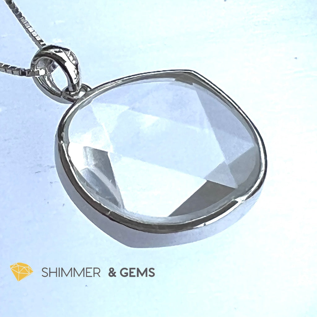 Star Of David Clear Quartz Pendants 925 Silver (Master Crystal) 20Mm Pendant Only Charms &