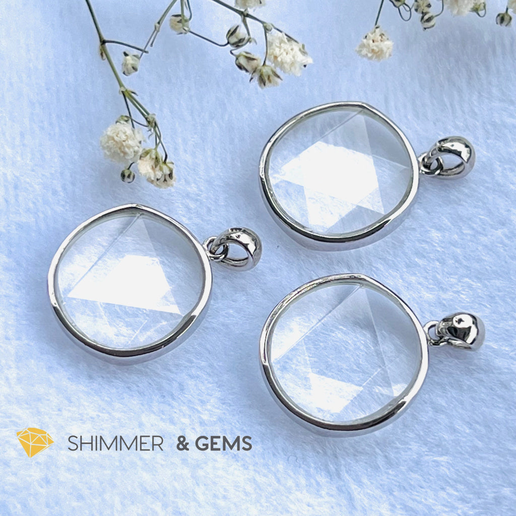Star Of David Clear Quartz Pendants 925 Silver (Master Crystal) Charms &