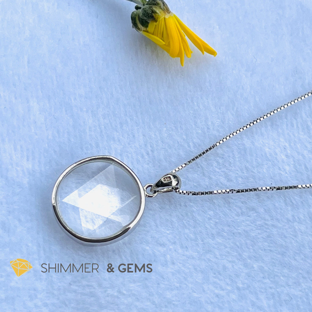 Star Of David Clear Quartz Pendants 925 Silver (Master Crystal) Charms &