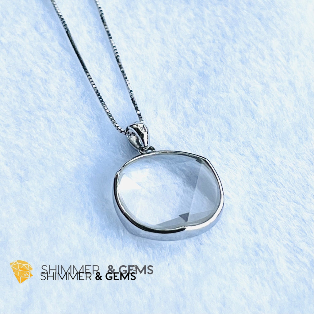 Star Of David Clear Quartz Pendants 925 Silver (Master Crystal) Charms &