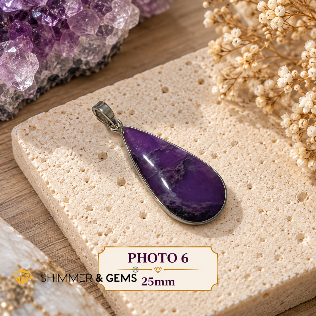 Sugilite Premium Pendant 925 Silver