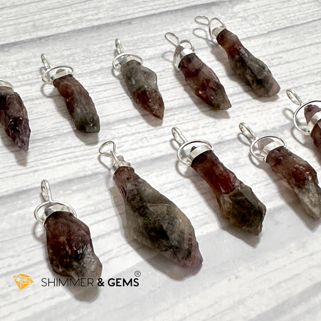 Super 7 Raw 925 Silver Pendant