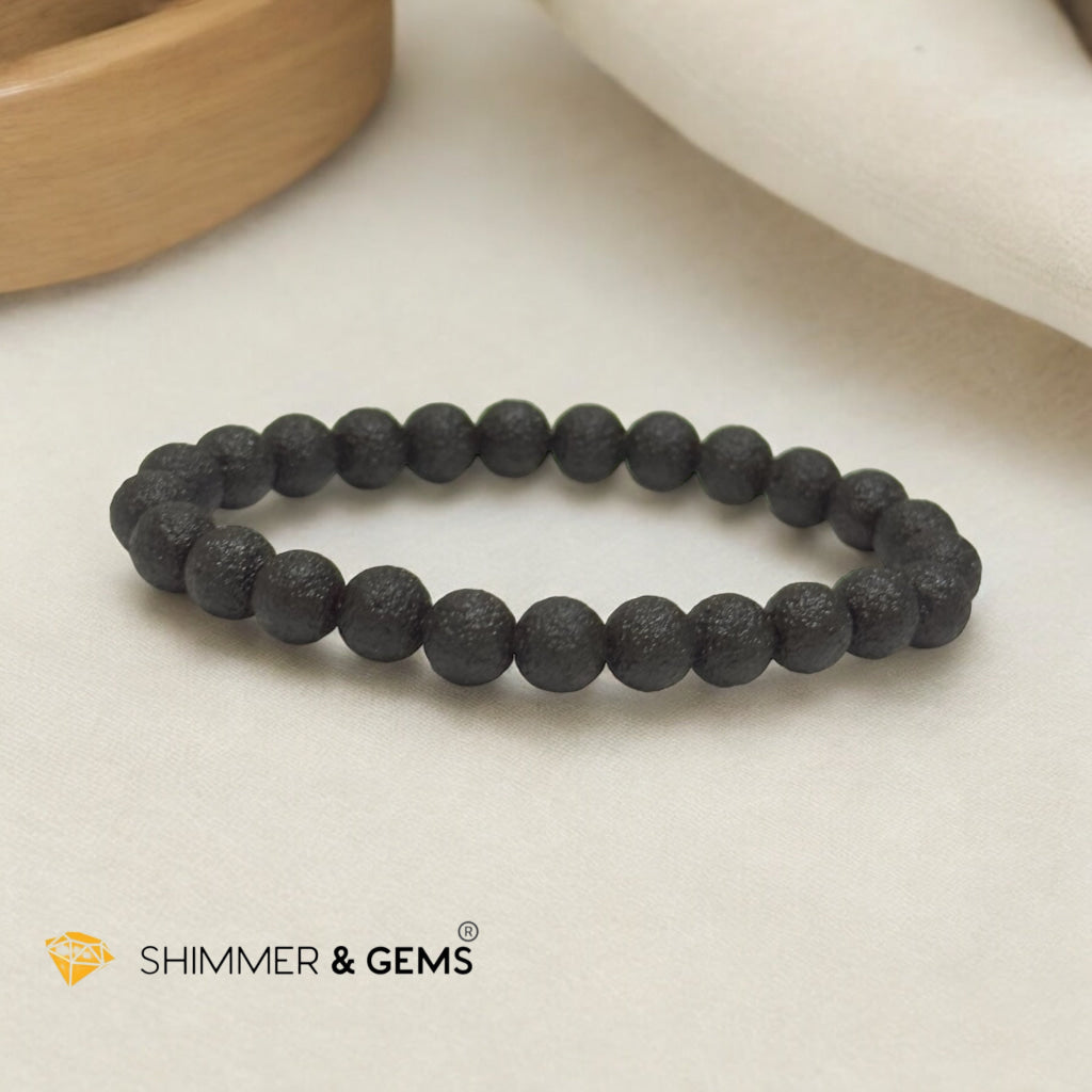 Thailand Black Meteorite 7mm Bracelet