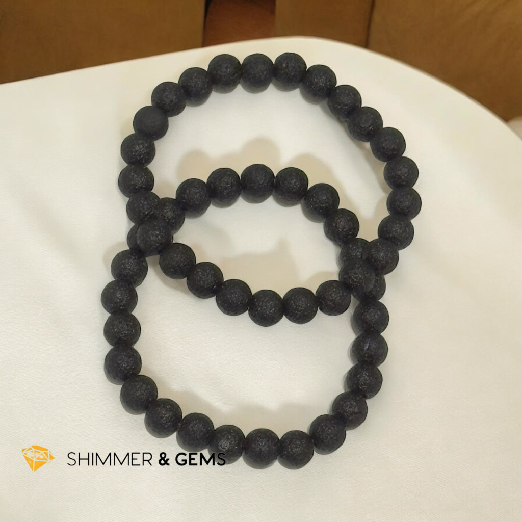 Thailand Black Meteorite 7mm Bracelet