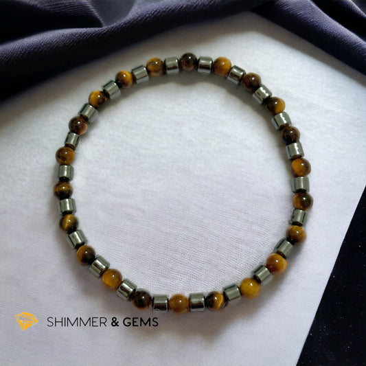 Tiger’s Eye & Hematite Bracelet (Men & Women)