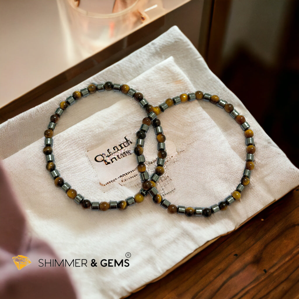 Tiger’s Eye & Hematite Bracelet (Men & Women)