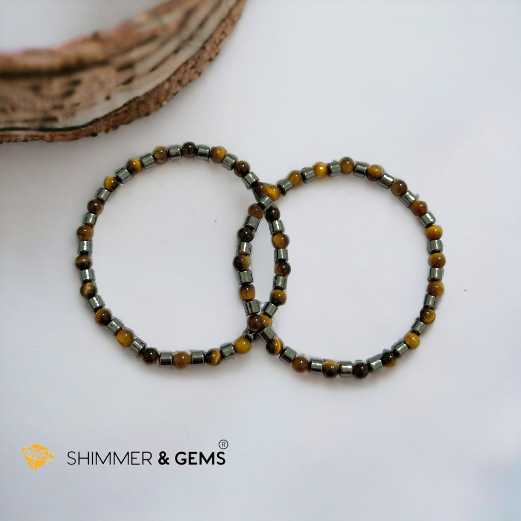 Tiger’s Eye & Hematite Bracelet (Men & Women)