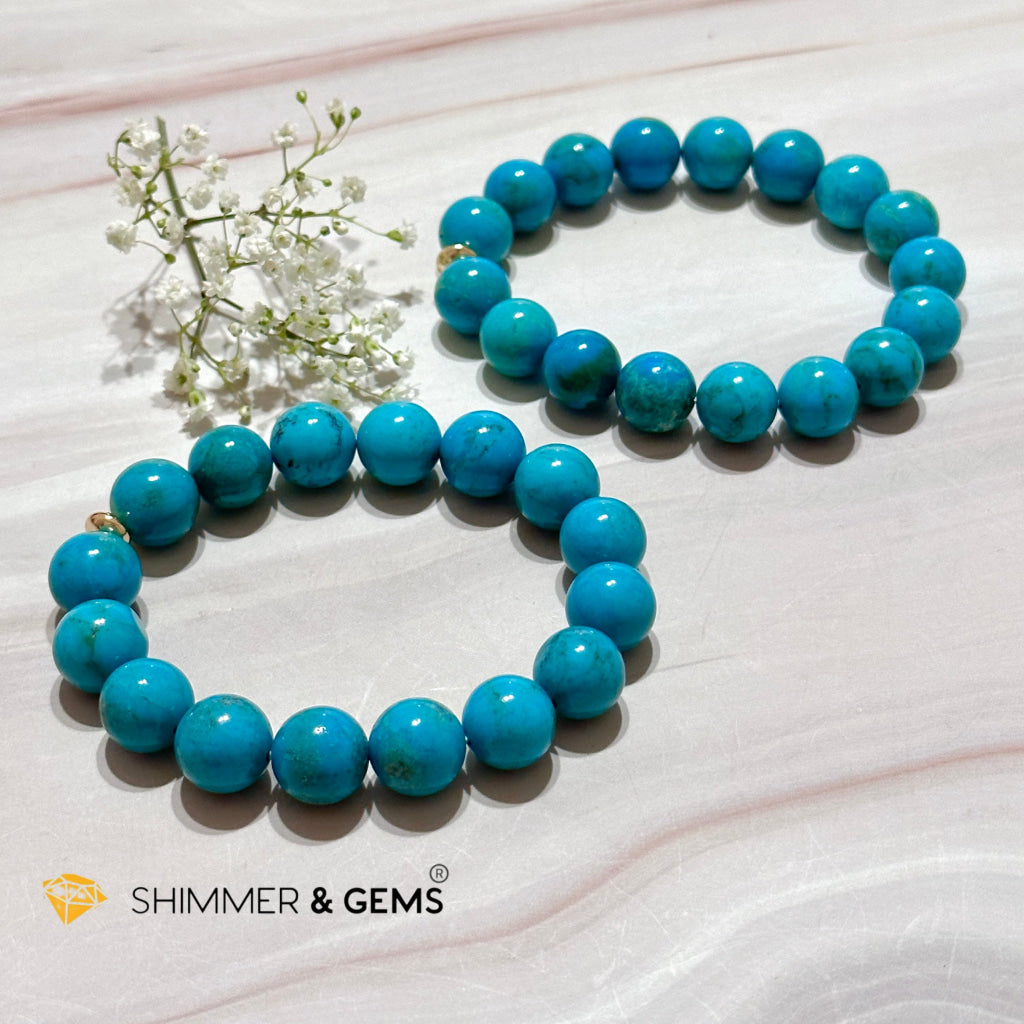 Turquoise Natural Aaaa Grade 12Mm Bracelet (Persia)