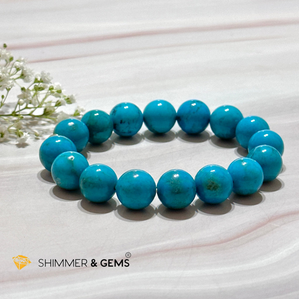 Turquoise Natural Aaaa Grade 12Mm Bracelet (Persia)