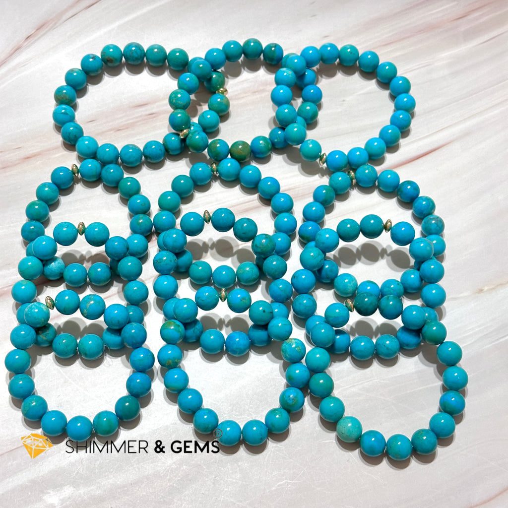 Turquoise Natural Aaaa Grade 12Mm Bracelet (Persia)