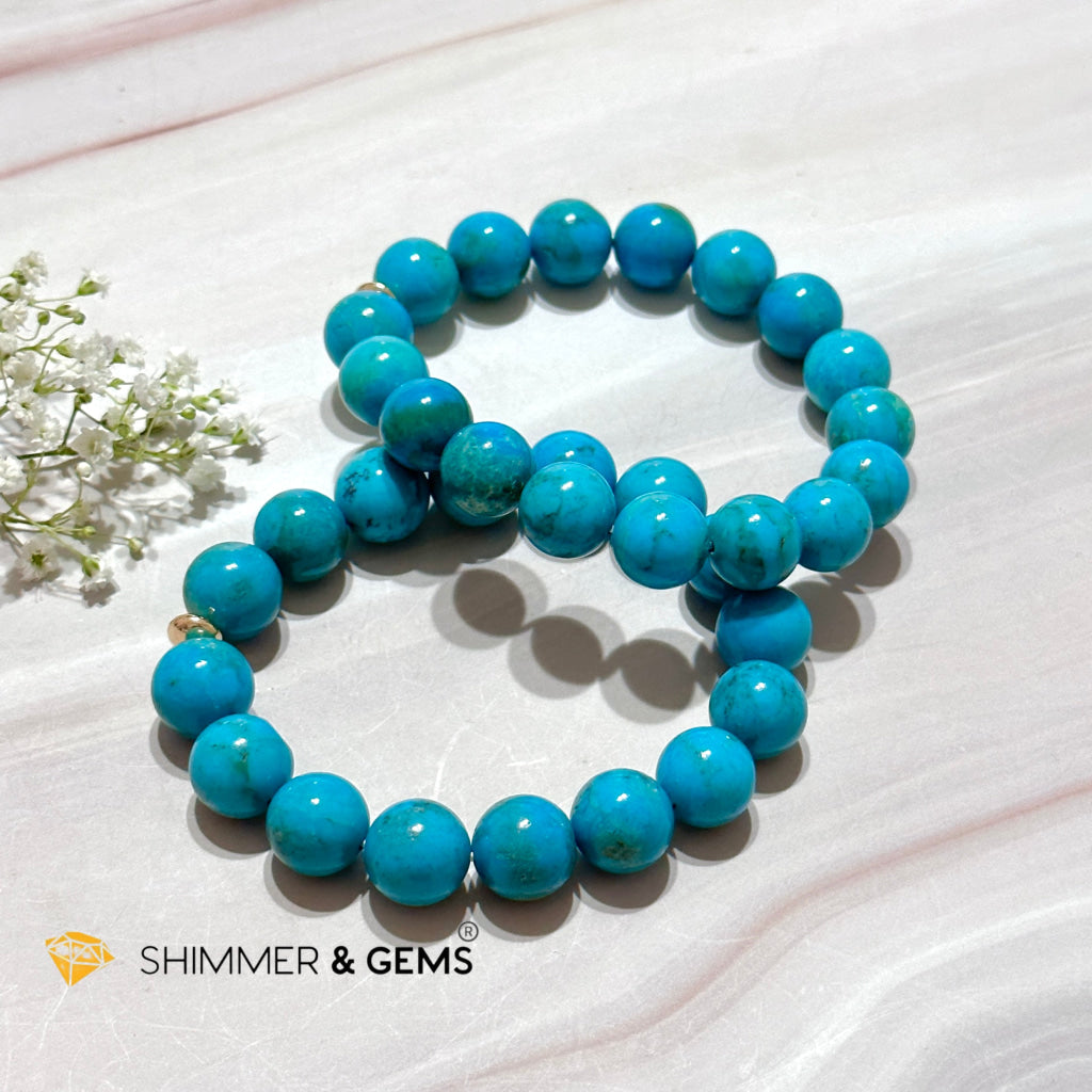 Turquoise Natural Aaaa Grade 12Mm Bracelet (Persia)