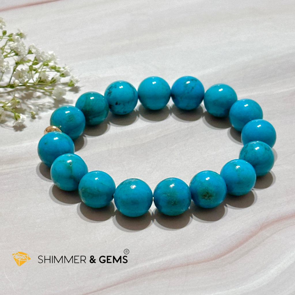 Turquoise Natural Aaaa Grade 12Mm Bracelet (Persia)