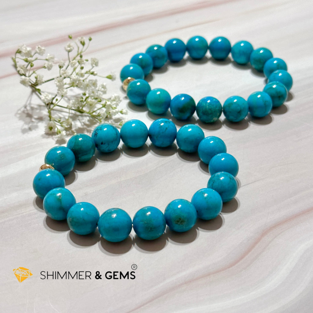 Turquoise Natural Aaaa Grade 12Mm Bracelet (Persia)