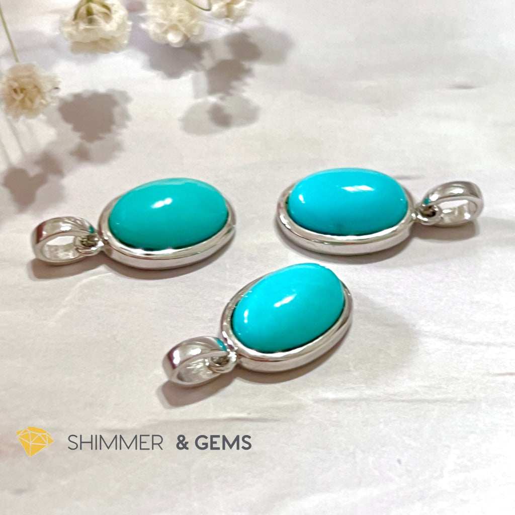 Turquoise Oval 925 Pendant