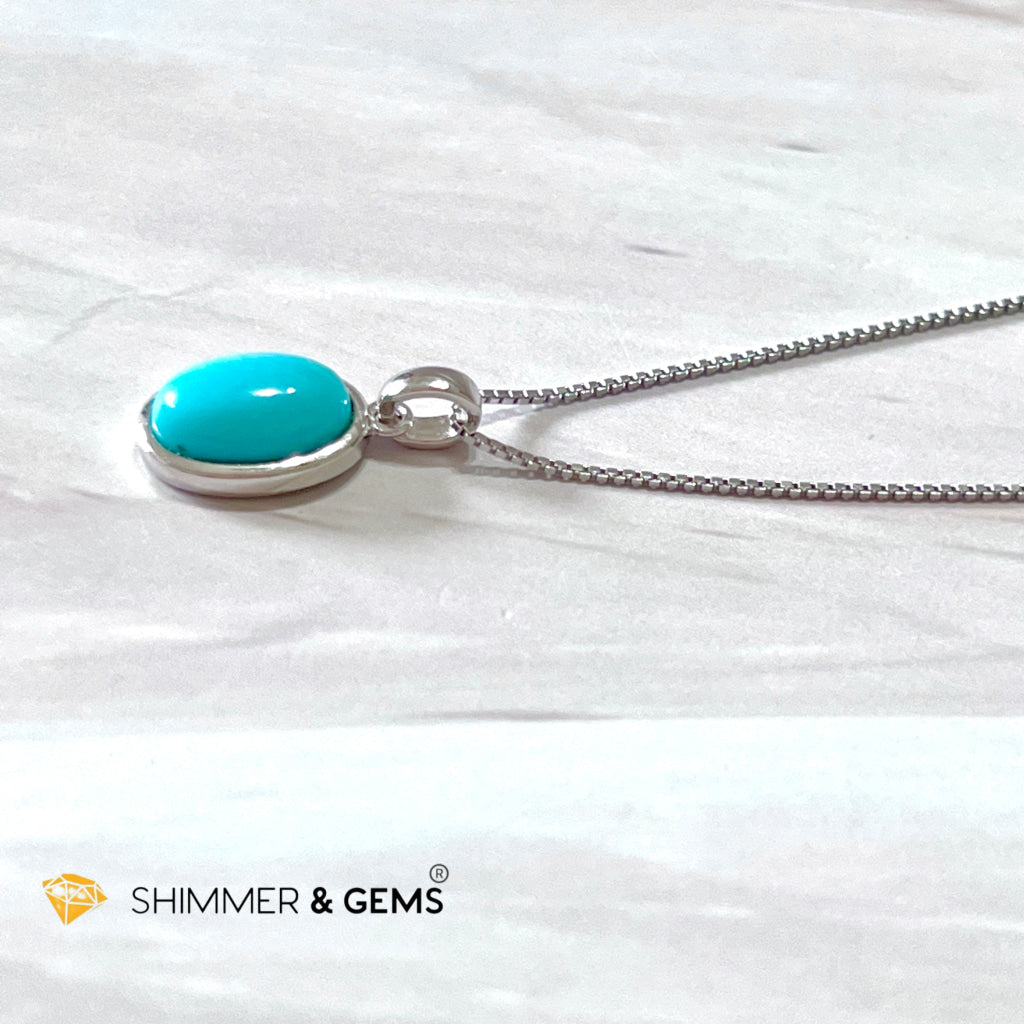 Turquoise Oval 925 Pendant