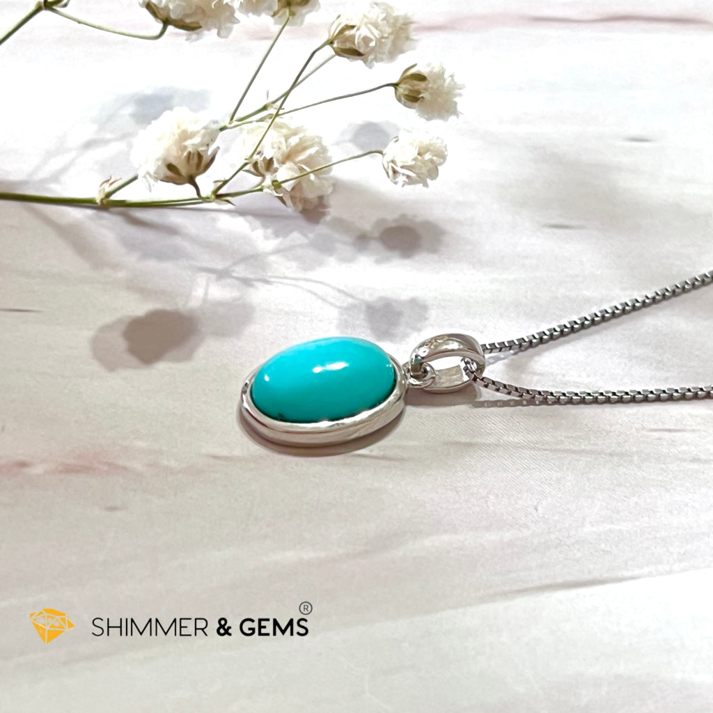 Turquoise Oval 925 Pendant