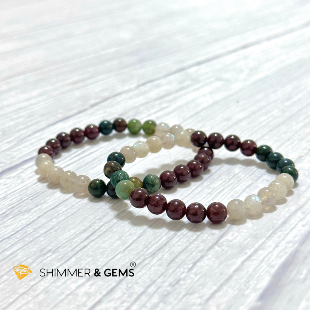 Ultimate Healing Bracelet (Bloodstone, Garnet, Labradorite)