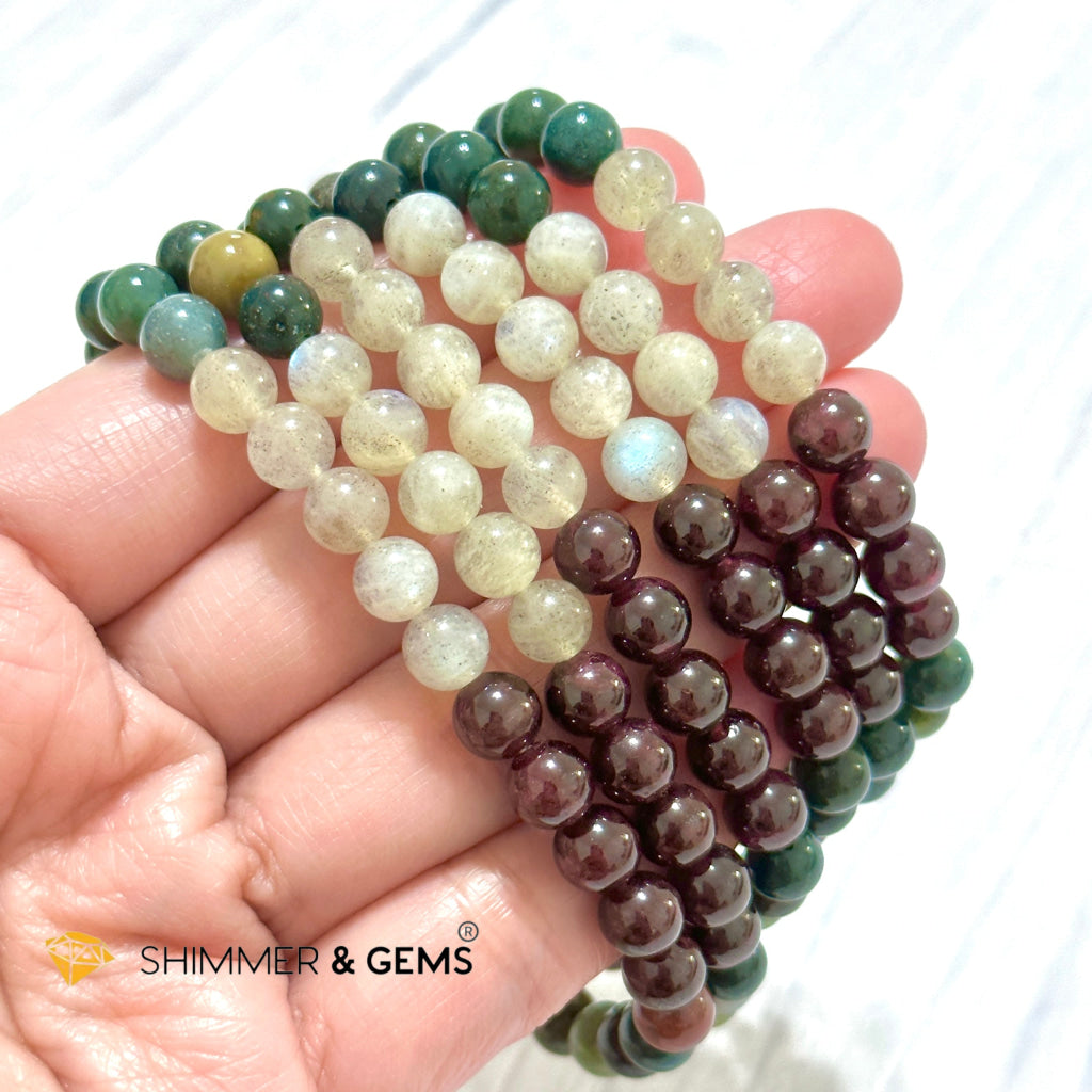 Ultimate Healing Bracelet (Bloodstone, Garnet, Labradorite)