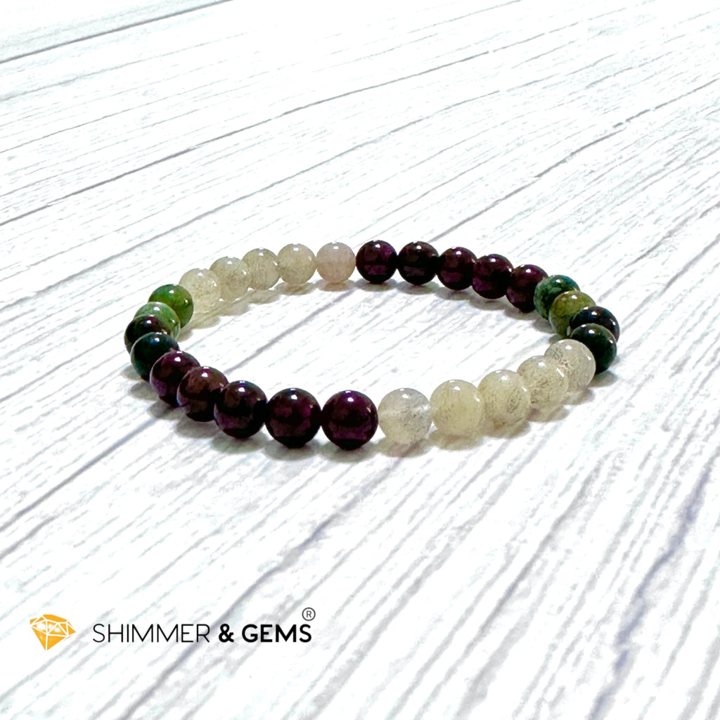 Ultimate Healing Bracelet (Bloodstone, Garnet, Labradorite)