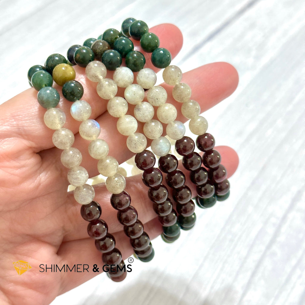 Ultimate Healing Bracelet (Bloodstone, Garnet, Labradorite)