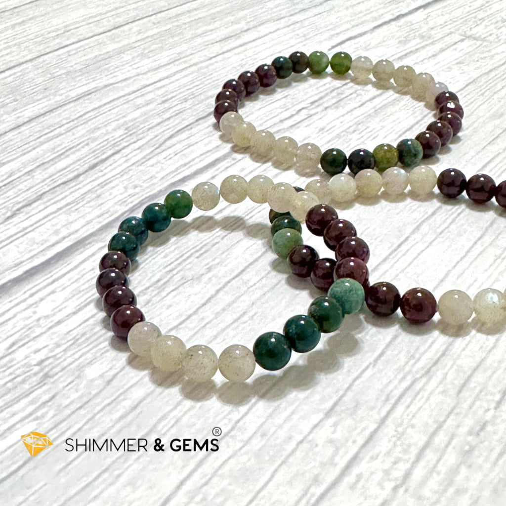 Ultimate Healing Bracelet (Bloodstone, Garnet, Labradorite)