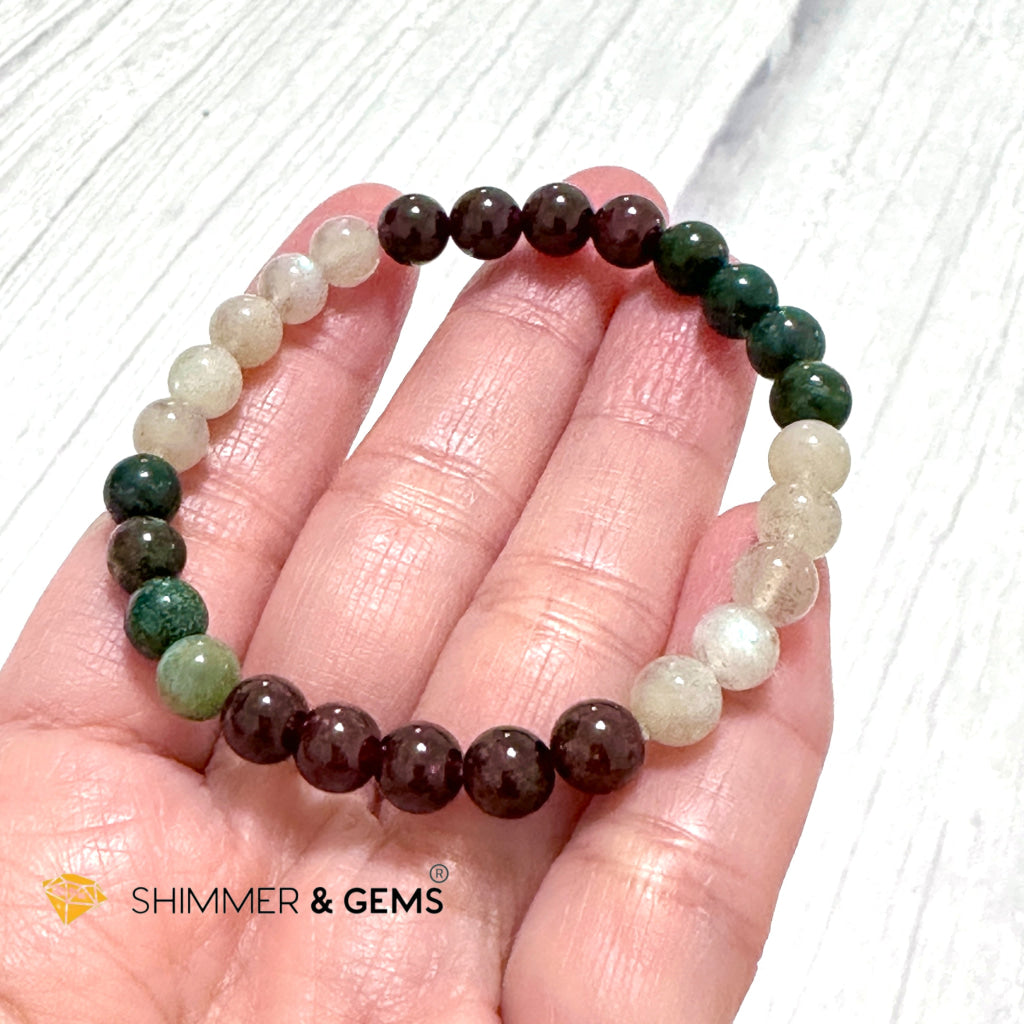 Ultimate Healing Bracelet (Bloodstone, Garnet, Labradorite)