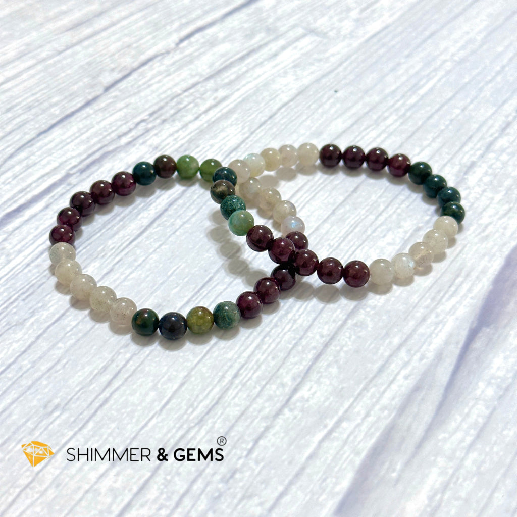 Ultimate Healing Bracelet (Bloodstone, Garnet, Labradorite)