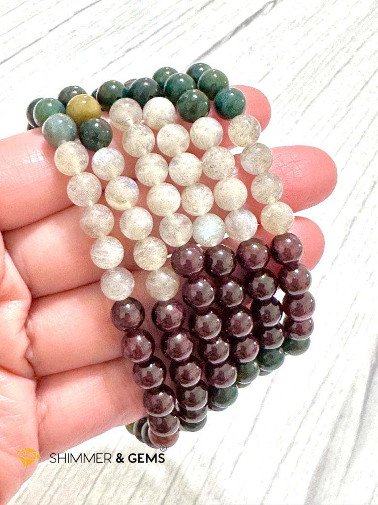 Ultimate Healing Bracelet (Bloodstone, Garnet, Labradorite)