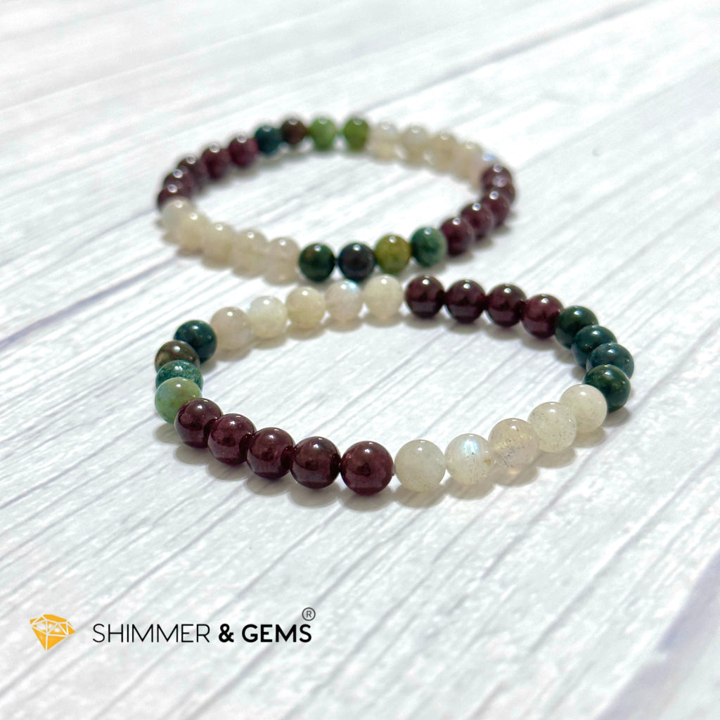 Ultimate Healing Bracelet (Bloodstone, Garnet, Labradorite)