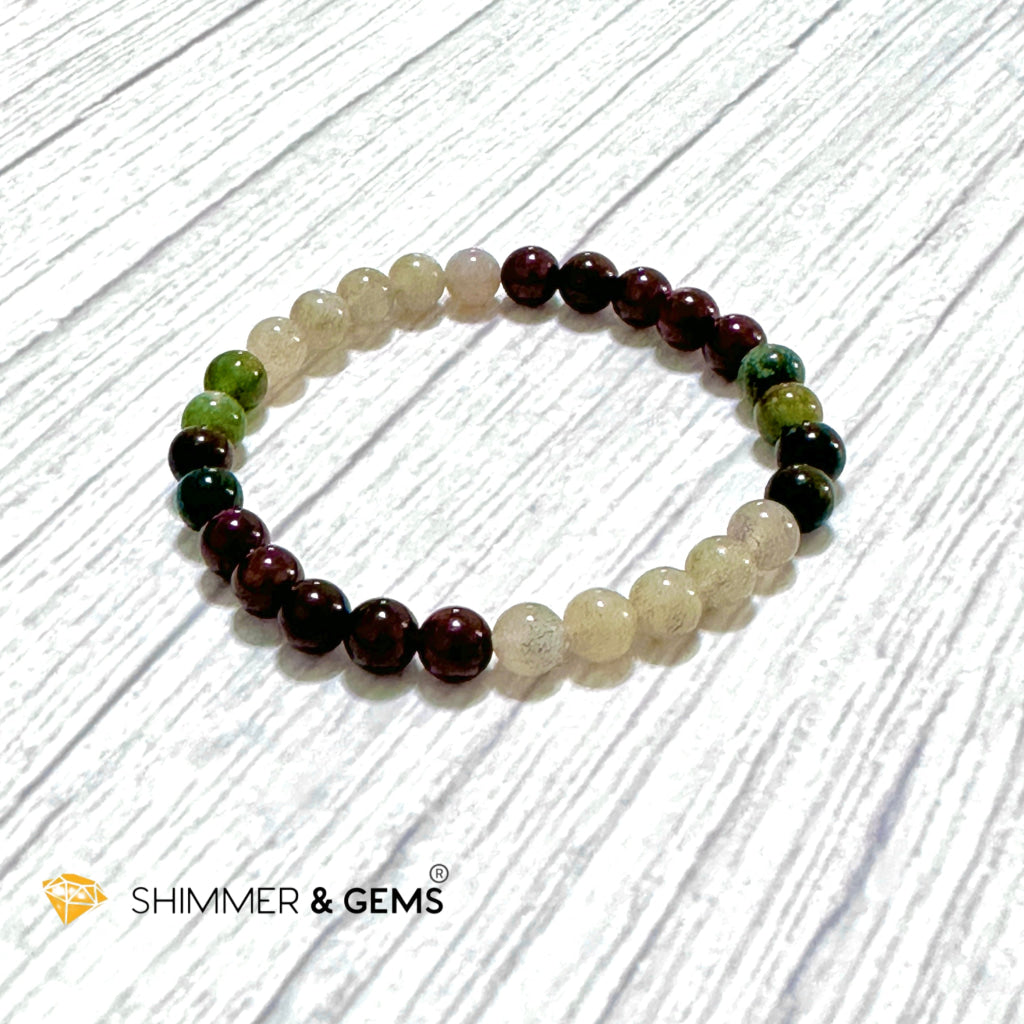 Ultimate Healing Bracelet (Bloodstone, Garnet, Labradorite)