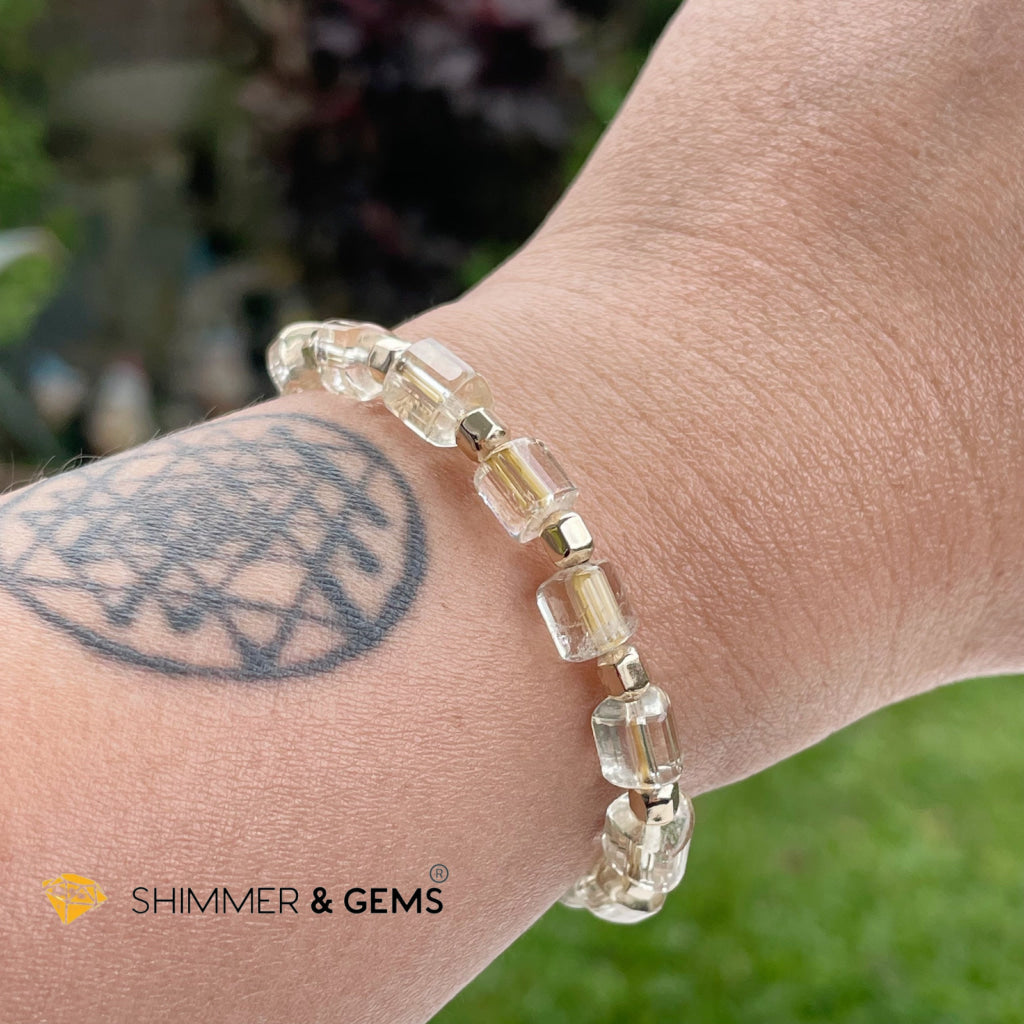 Citrine With Faceted Gold-Filled Beads Bracelet (Wealth Magnet Joy & Confidence) Bracelets