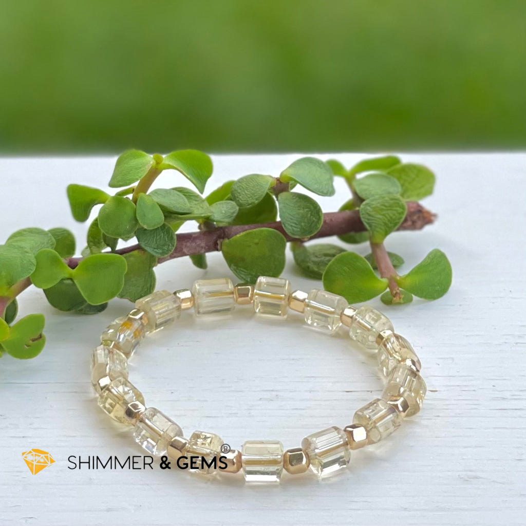 Citrine With Faceted Gold-Filled Beads Bracelet (Wealth Magnet Joy & Confidence) Bracelets