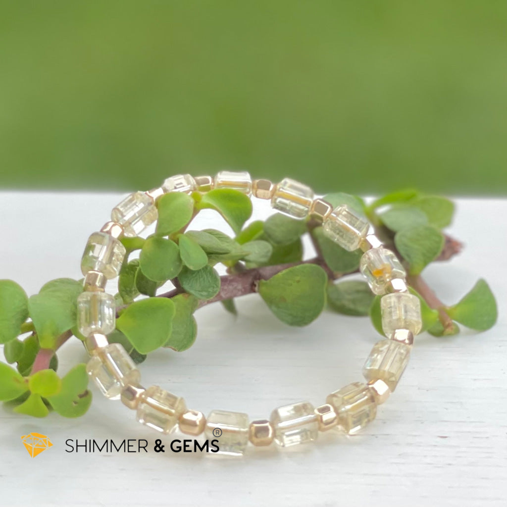 Citrine With Faceted Gold-Filled Beads Bracelet (Wealth Magnet Joy & Confidence) Bracelets