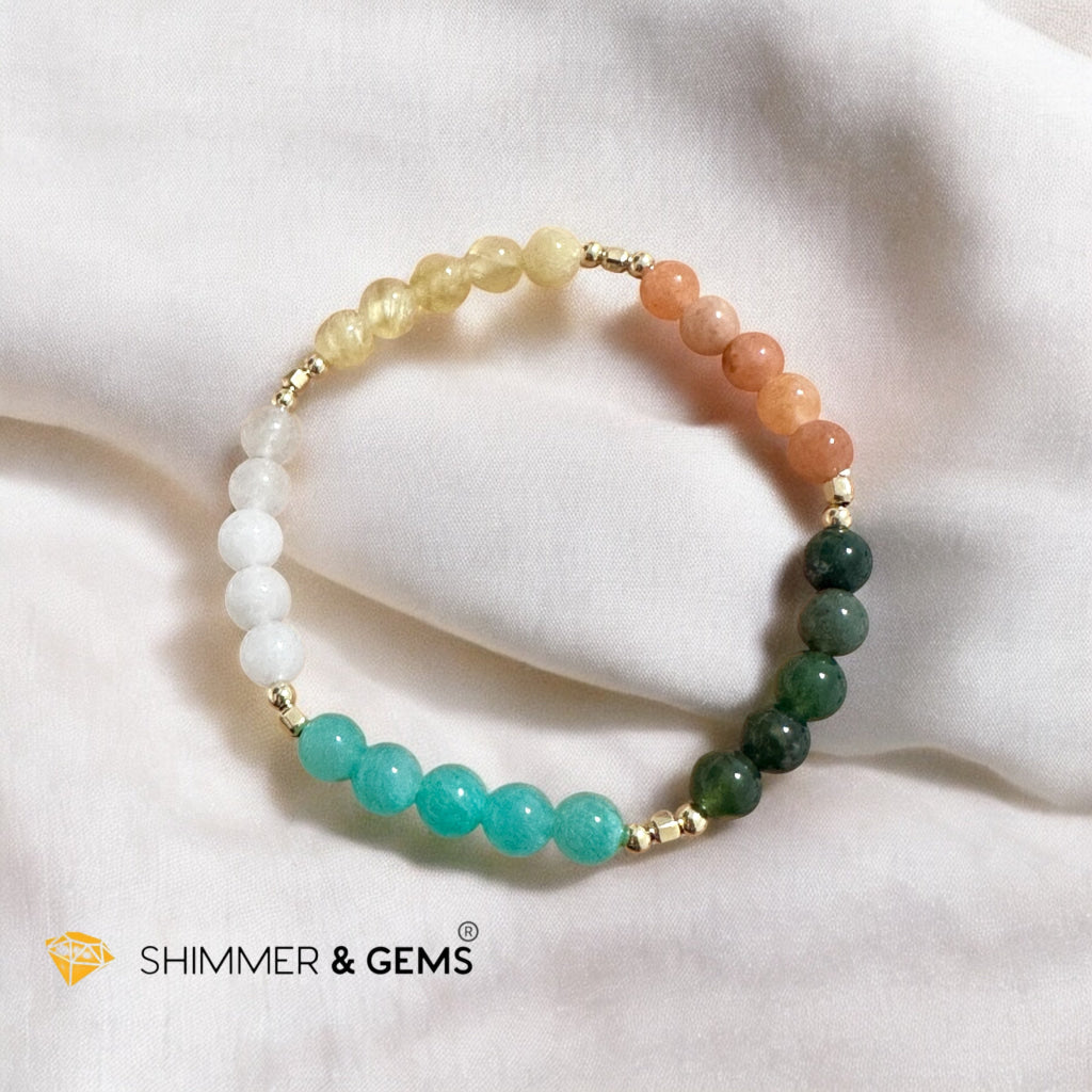 Wheel of Balance Bracelet (5 Elements Blessings) Pre-Coded & Attuned