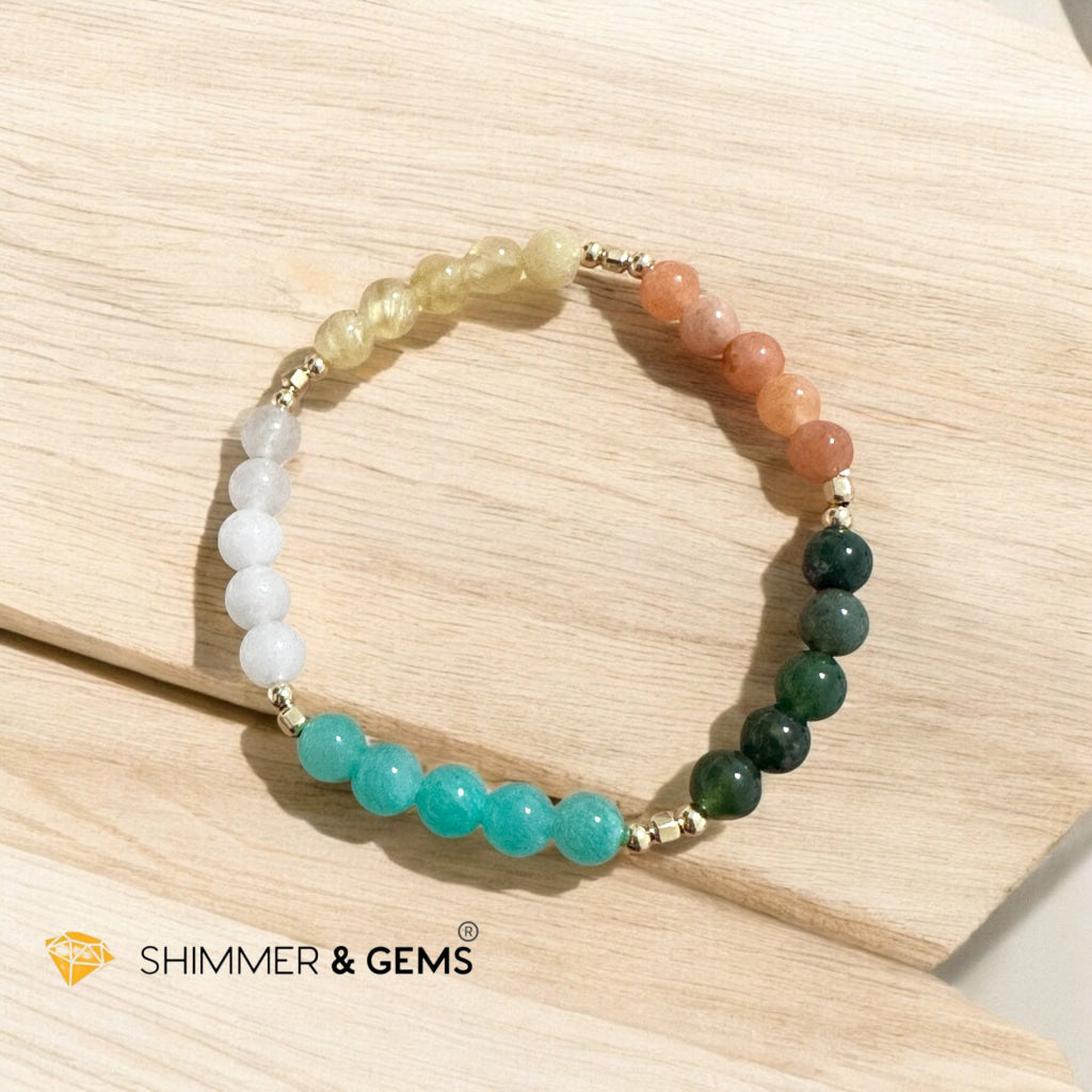 Wheel of Balance Bracelet (5 Elements Blessings) Pre-Coded & Attuned