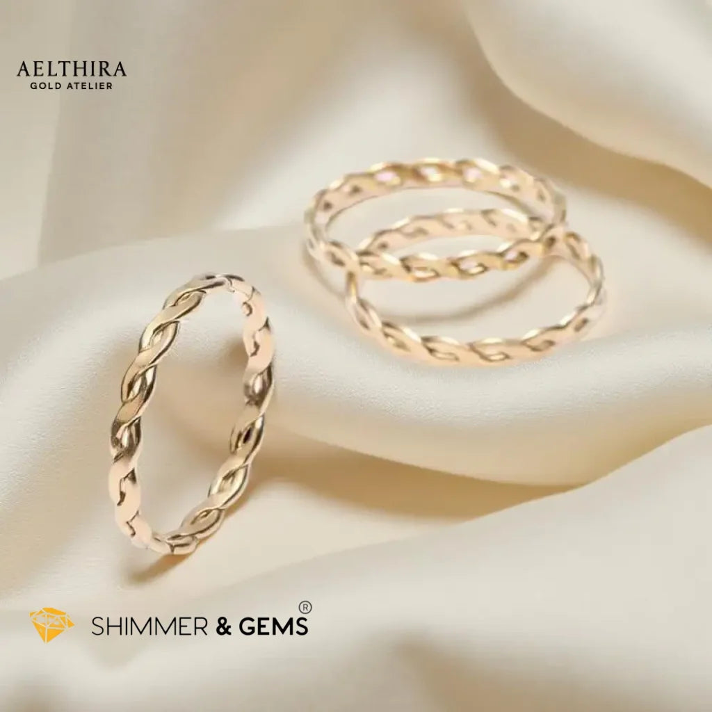 Woven 14K Gold Filled Ring (1.5mm)